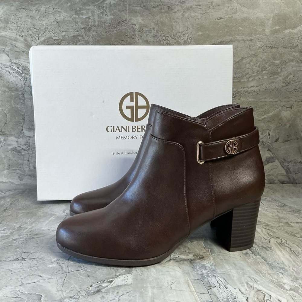 Giani Bernini Womens Artemy Block Heel Slip On Booties - Picture 4 of 5